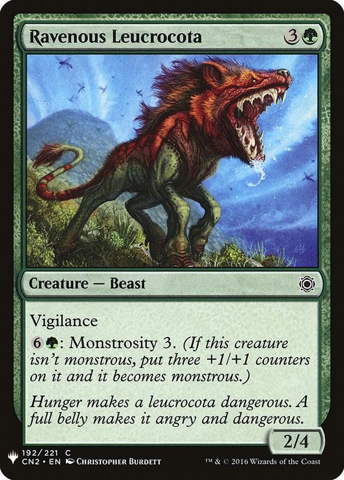 Ravenous Leucrocota (192) [The List]
