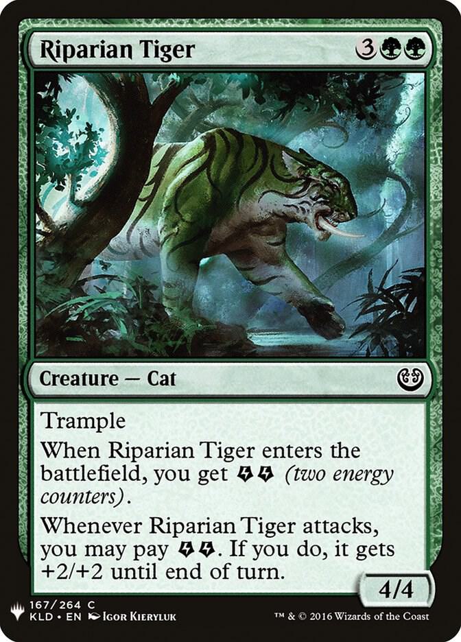 Riparian Tiger (167) [The List]