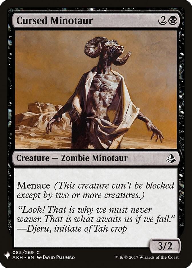 Cursed Minotaur (85) [The List]