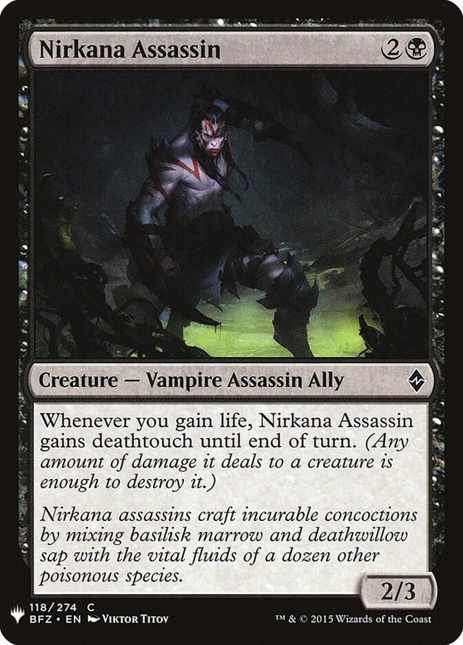 Nirkana Assassin (118) [The List]