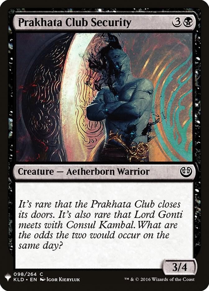 Prakhata Club Security (98) [The List]