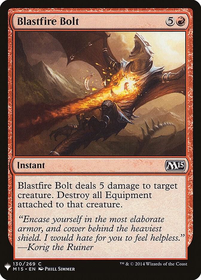 Blastfire Bolt (130) [The List]