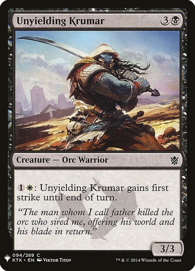 Unyielding Krumar (94) [The List]