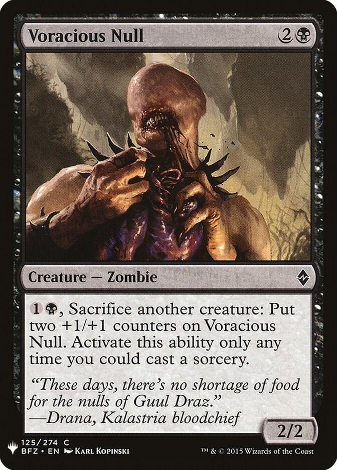 Voracious Null (125) [The List]