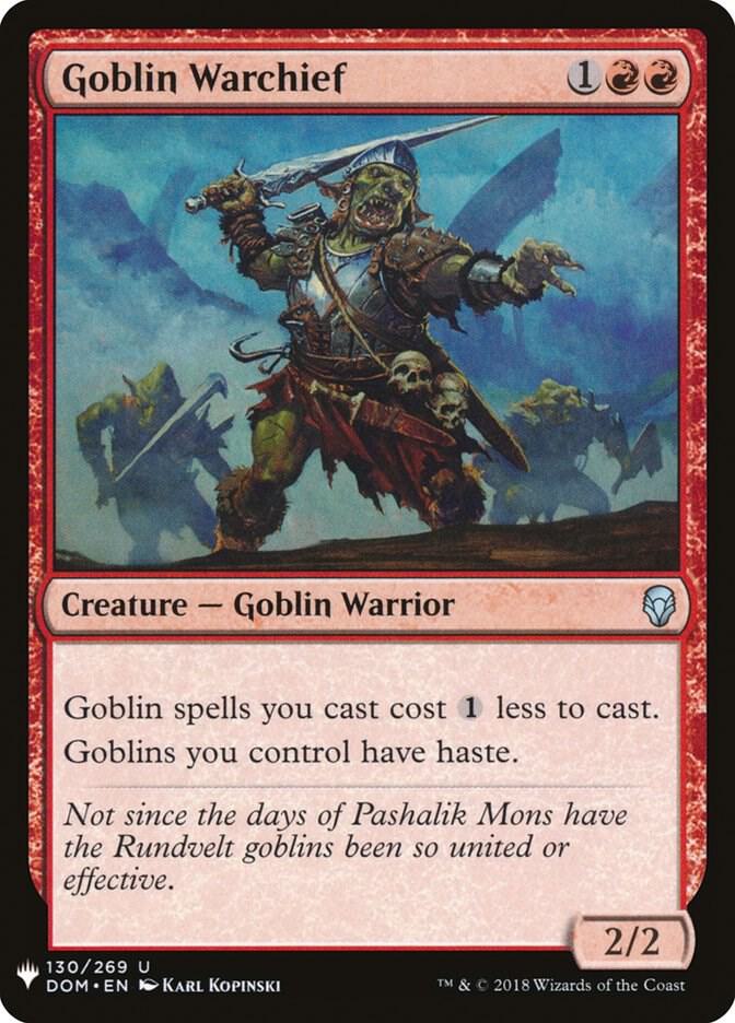 Goblin Warchief (DOM) (130/269) [The List]