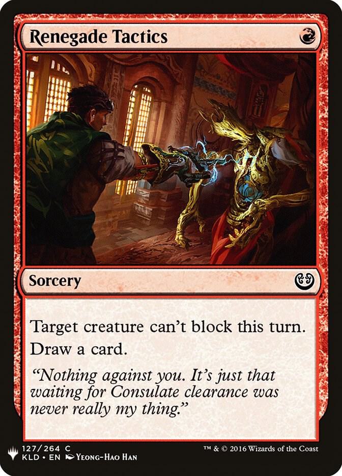 Renegade Tactics (KLD) (127) [The List]
