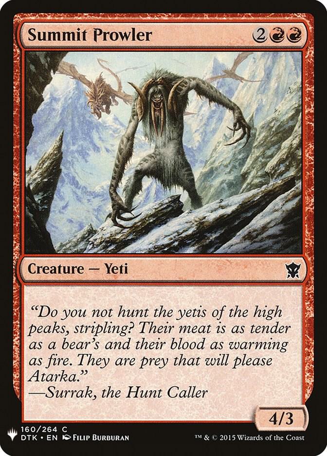 Summit Prowler (160) [The List]