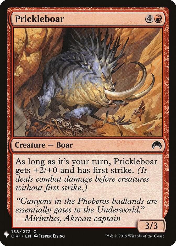 Prickleboar (158) [The List]