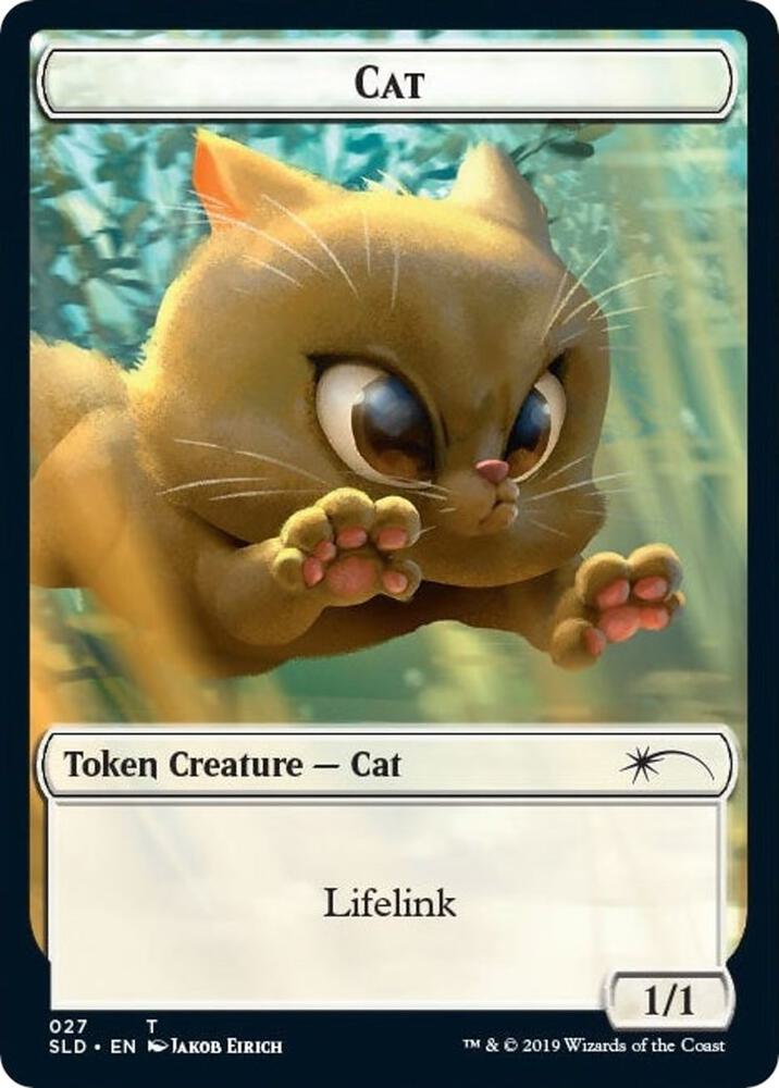 Cat (027) // Cat (028) Double-sided Token (27 // 28) [Secret Lair Drop]