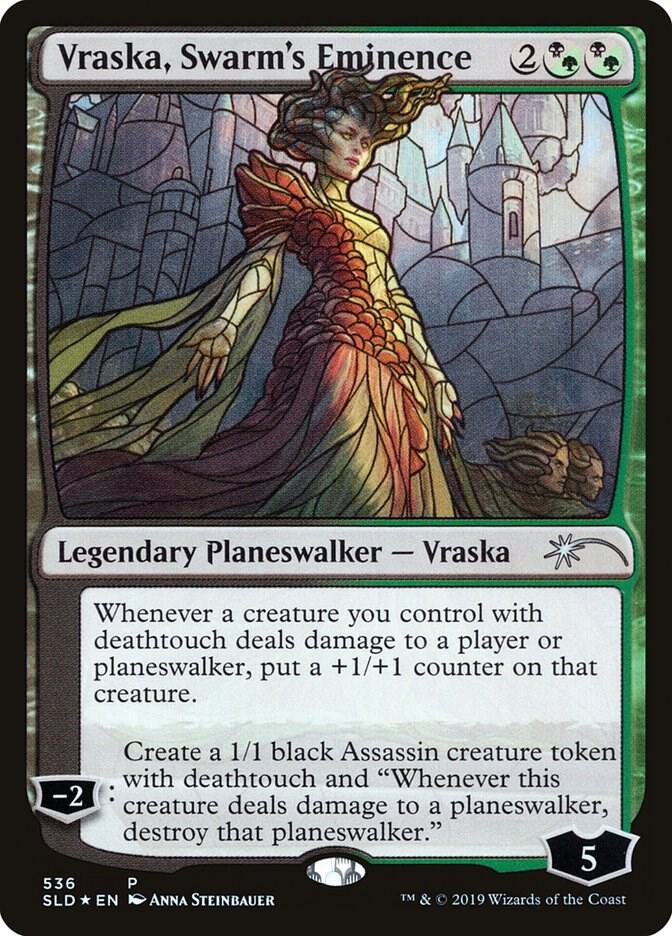 Vraska, Swarm's Eminence (Stained Glass) (536) [Secret Lair Drop]