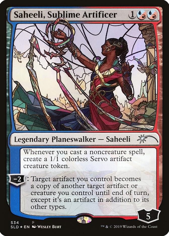 Saheeli, Sublime Artificer (Stained Glass) (534) [Secret Lair Drop]