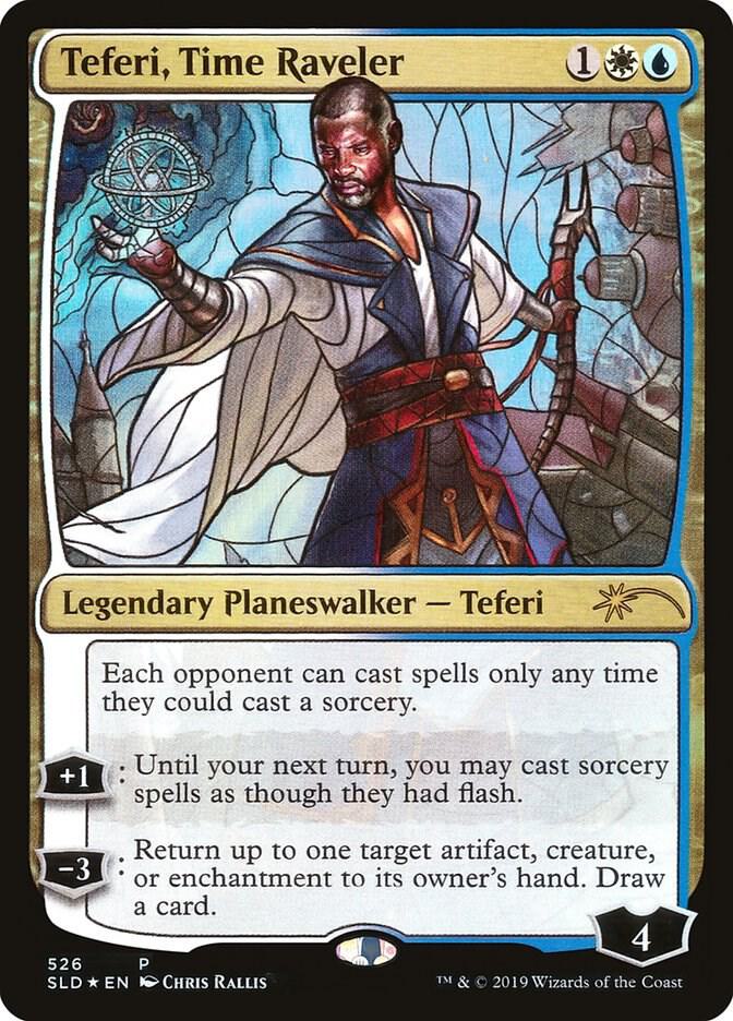Teferi, Time Raveler (Stained Glass) (526) [Secret Lair Drop]