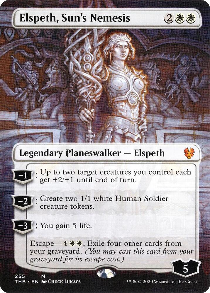 Elspeth, Sun's Nemesis (Borderless) (255) [Theros Beyond Death] [Borderless]