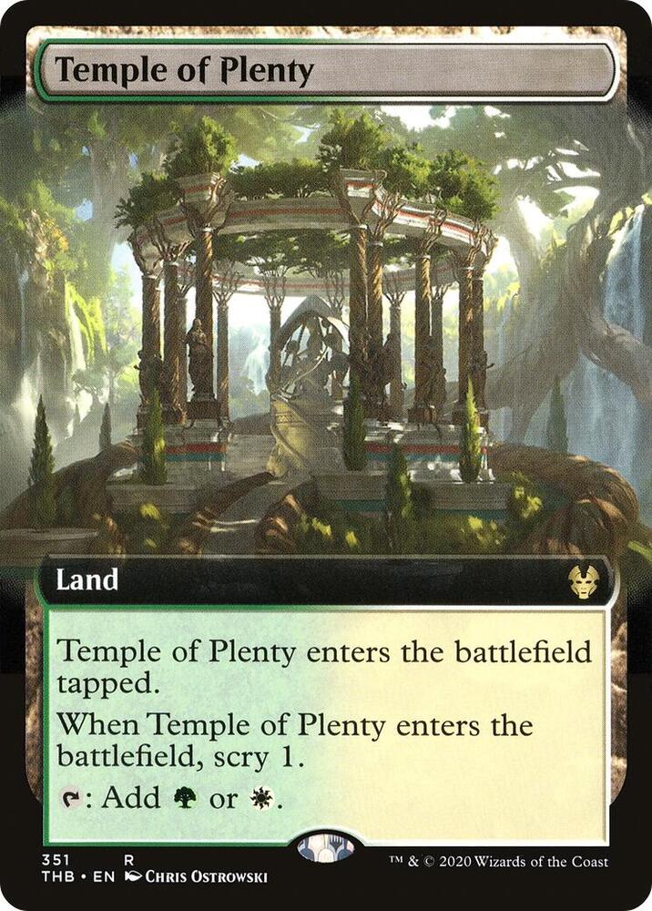 Temple of Plenty (Extended Art) (351) [Theros Beyond Death] [Extended Art]