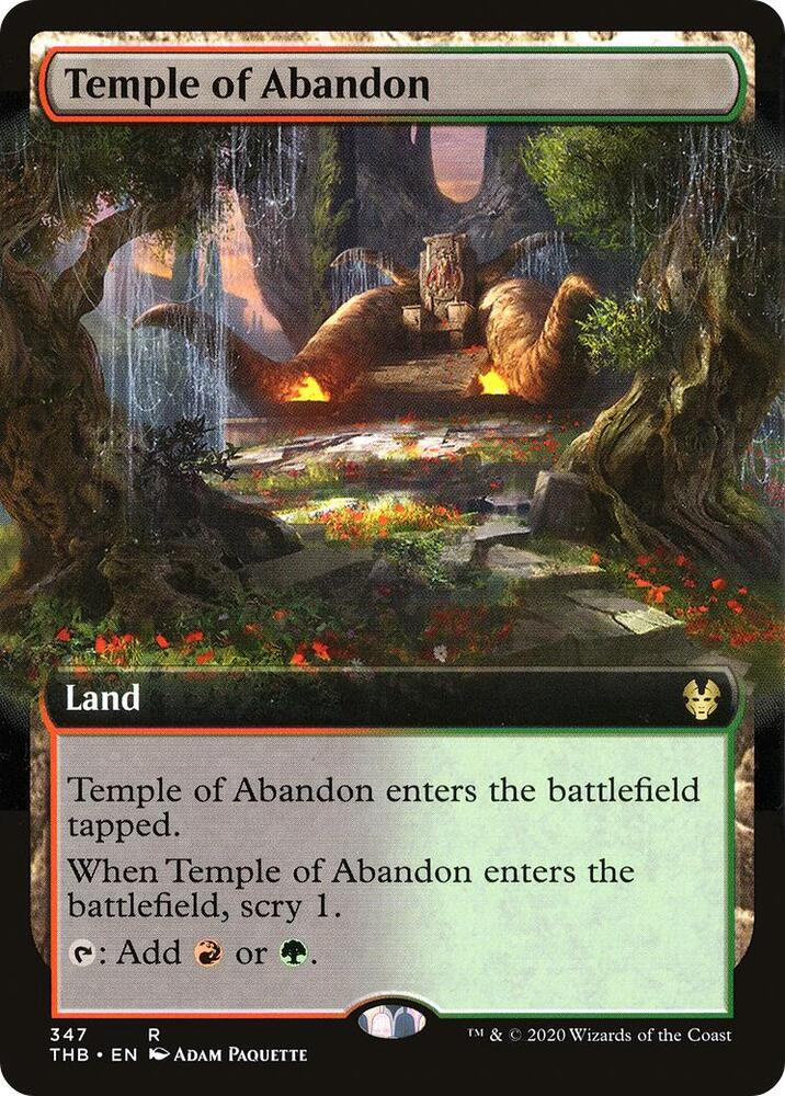Temple of Abandon (Extended Art) (347) [Theros Beyond Death] [Extended Art]