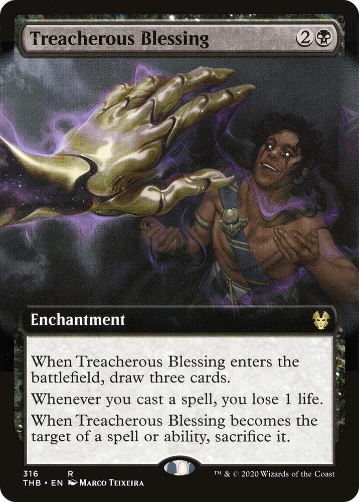 Treacherous Blessing (Extended Art) (316) [Theros Beyond Death] [Extended Art]