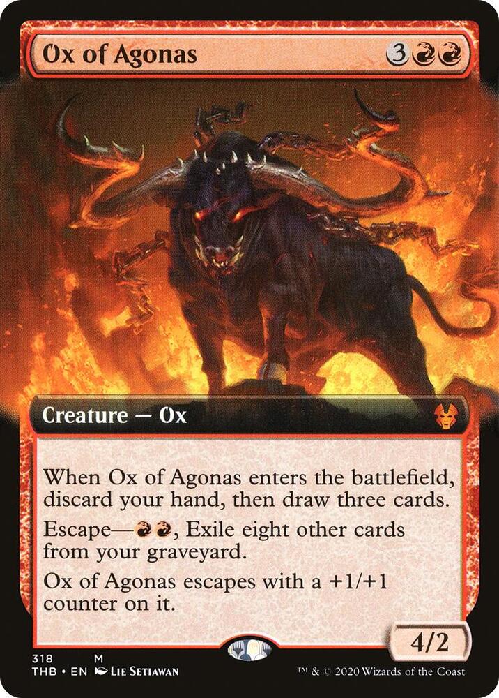 Ox of Agonas (Extended Art) (318) [Theros Beyond Death] [Extended Art]