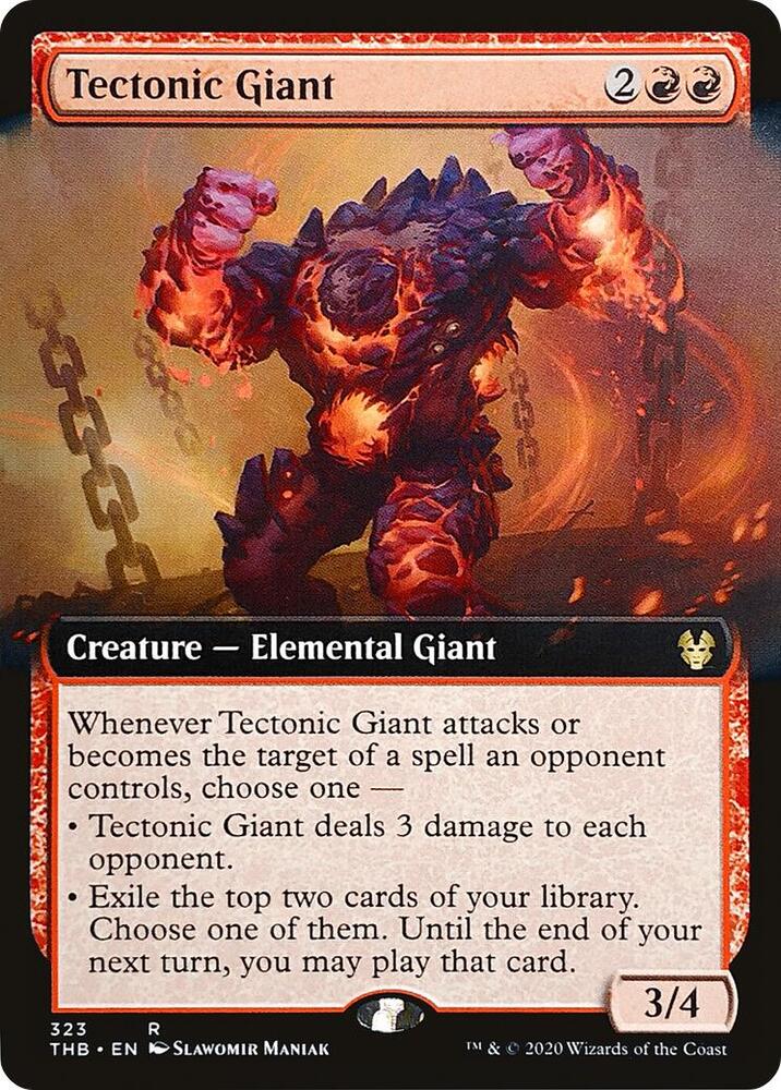 Tectonic Giant (Extended Art) (323) [Theros Beyond Death] [Extended Art]