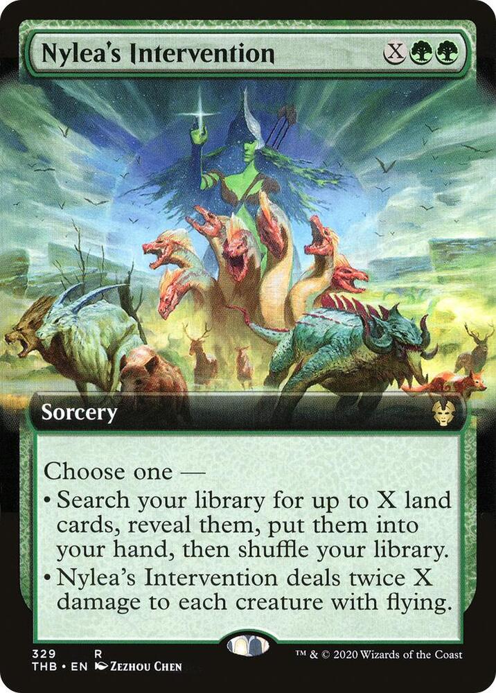 Nylea's Intervention (Extended Art) (329) [Theros Beyond Death] [Extended Art]