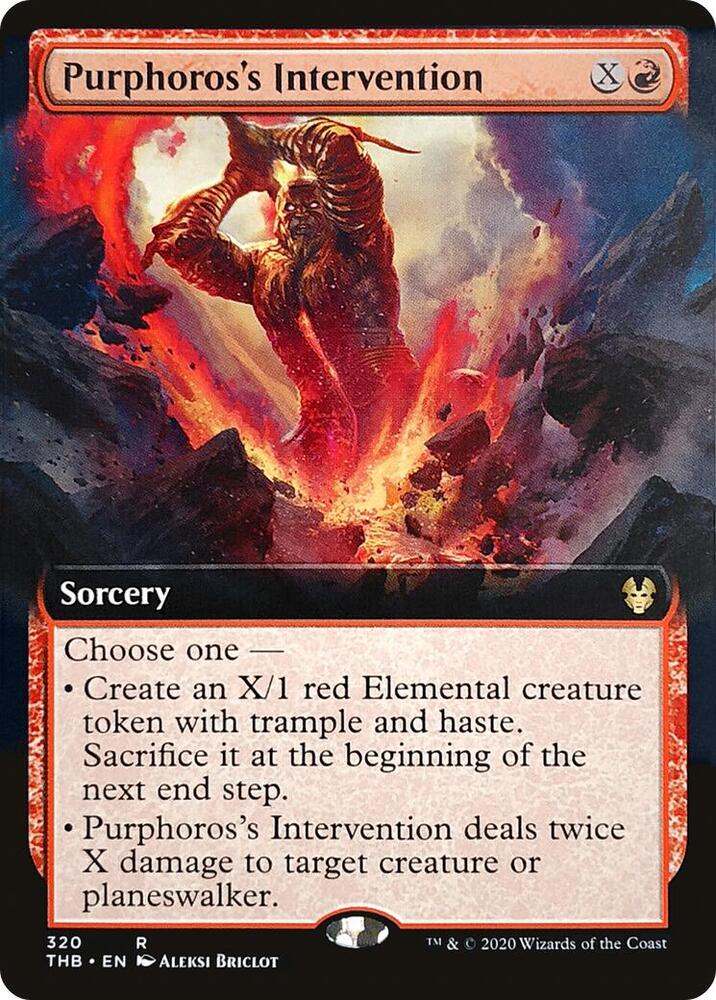 Purphoros's Intervention (Extended Art) (320) [Theros Beyond Death] [Extended Art]