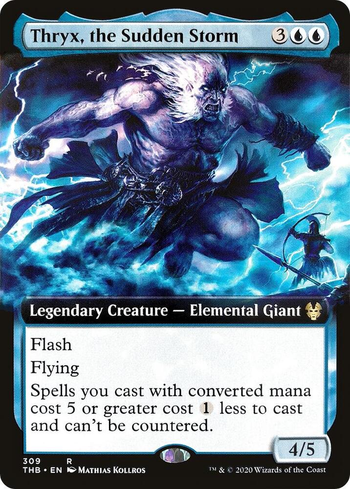 Thryx, the Sudden Storm (Extended Art) (309) [Theros Beyond Death] [Extended Art]