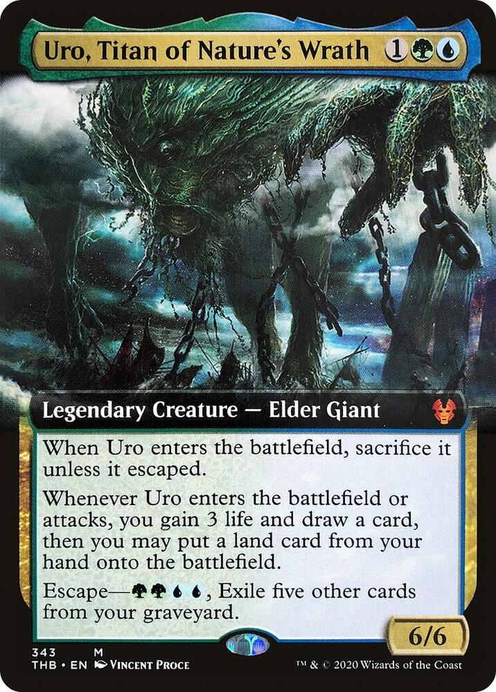 Uro, Titan of Nature's Wrath (Extended Art) (343) [Theros Beyond Death] [Extended Art]