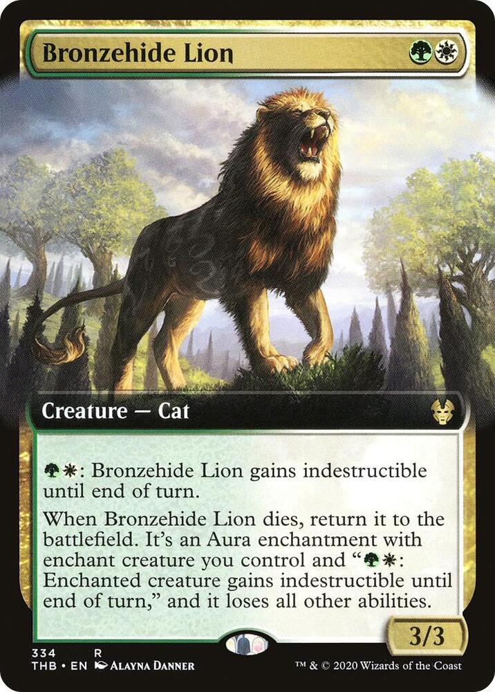 Bronzehide Lion (Extended Art) (334) [Theros Beyond Death] [Extended Art]