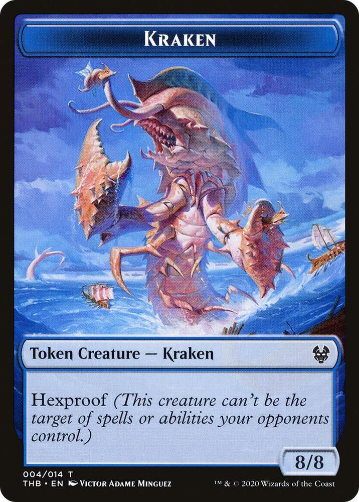 Kraken Token (4) [Theros Beyond Death]