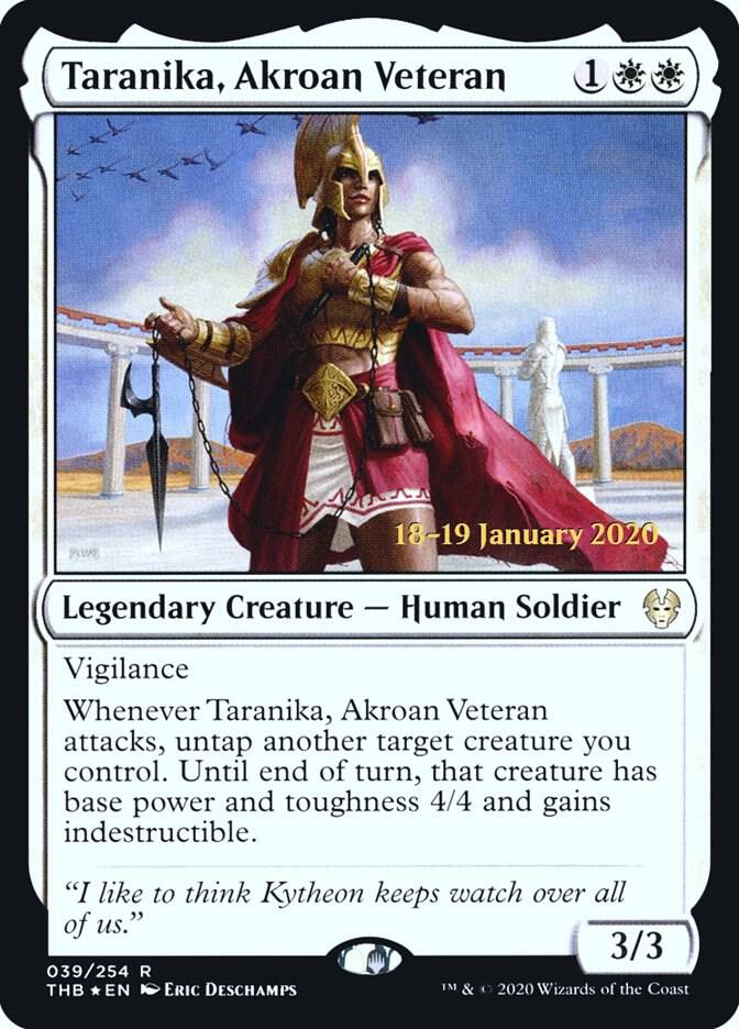 Taranika, Akroan Veteran (39) [Prerelease Cards]