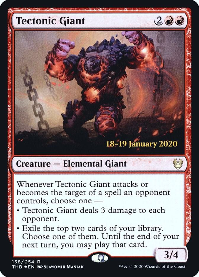 Tectonic Giant (158) [Prerelease Cards]
