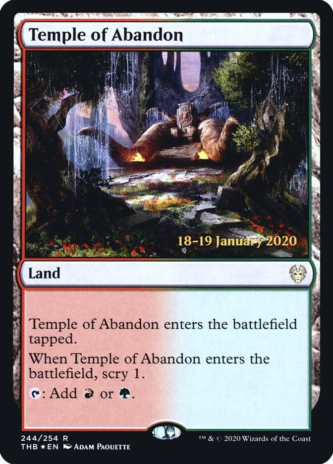 Temple of Abandon (244) [Prerelease Cards]