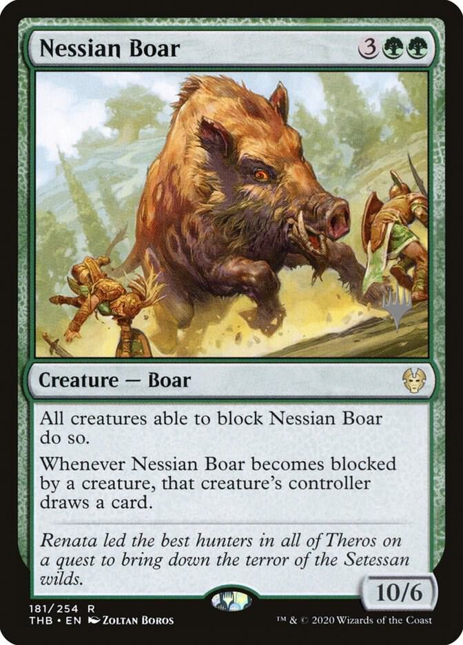 Nessian Boar (181) [Theros Beyond Death Promos]
