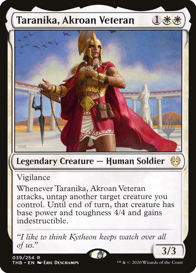 Taranika, Akroan Veteran (39) [Theros Beyond Death Promos]