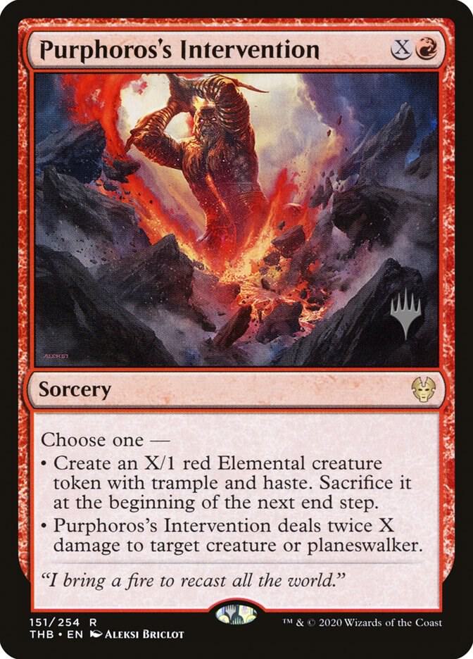 Purphoros's Intervention (151) [Theros Beyond Death Promos]
