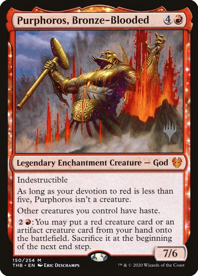 Purphoros, Bronze-Blooded (150) [Theros Beyond Death Promos]