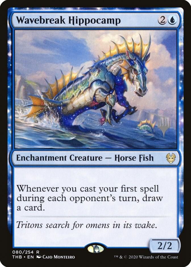 Wavebreak Hippocamp (80) [Theros Beyond Death Promos]