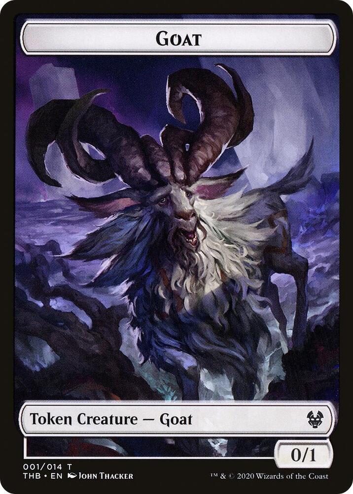 Goat // Satyr Double-Sided Token (1 // 9) [Theros Beyond Death]
