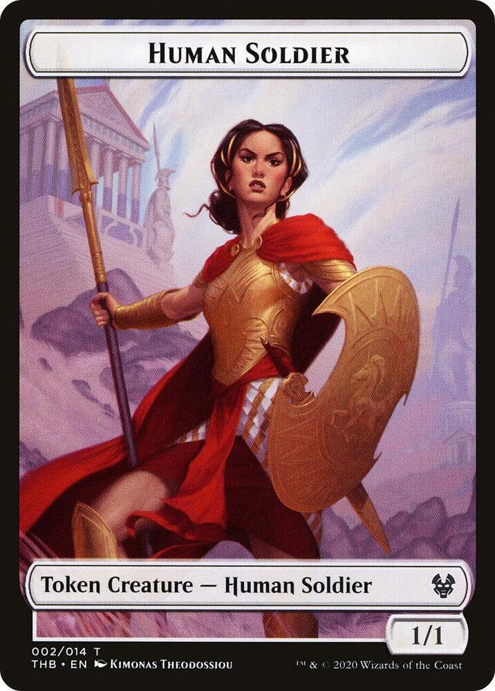Human Soldier // Pegasus Double-Sided Token (2 // 3) [Theros Beyond Death]