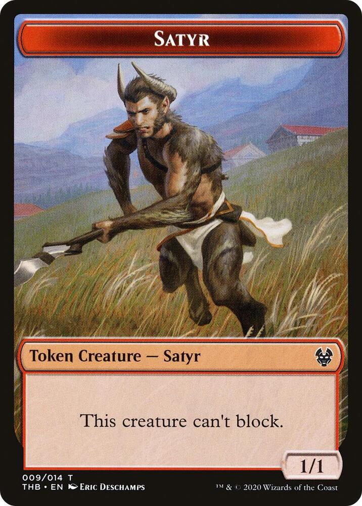 Satyr // Spider Double-Sided Token (9 // 10) [Theros Beyond Death]