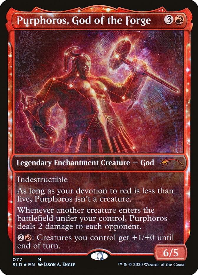 Purphoros, God of the Forge (77) [Secret Lair Drop] [Showcase]