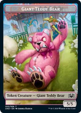 Giant Teddy Bear // Acorn Stash Double-sided Token (5 // 6) [Unsanctioned]