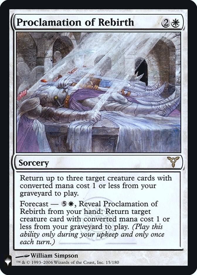 Proclamation of Rebirth (15) [The List]