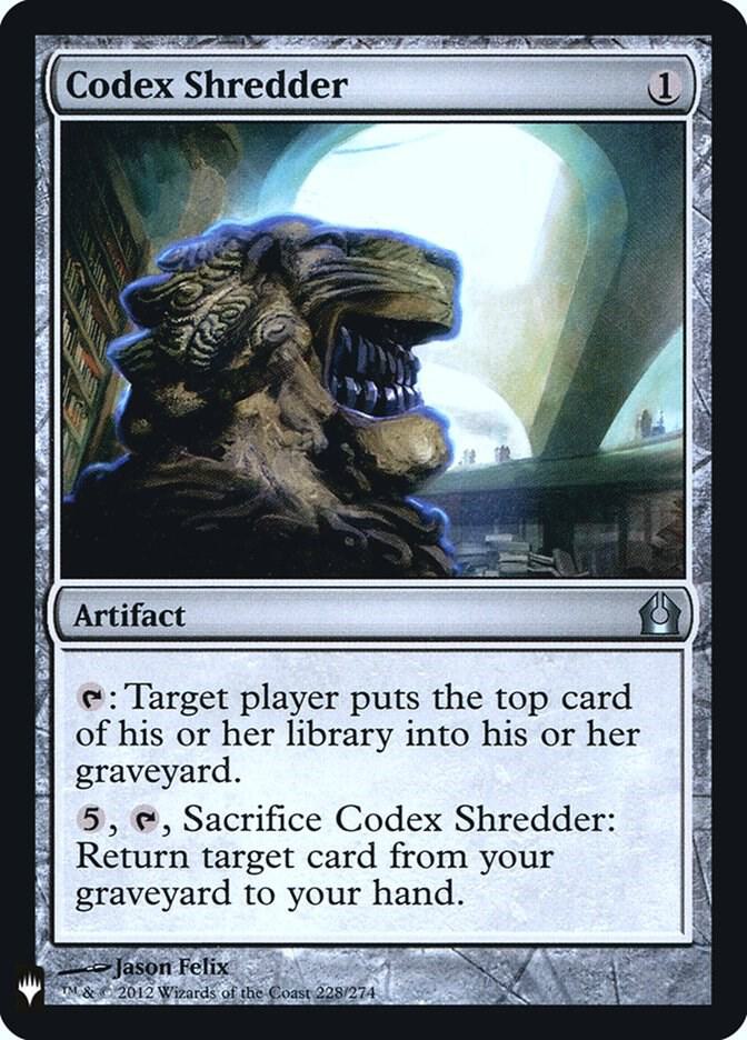 Codex Shredder (228) [The List]