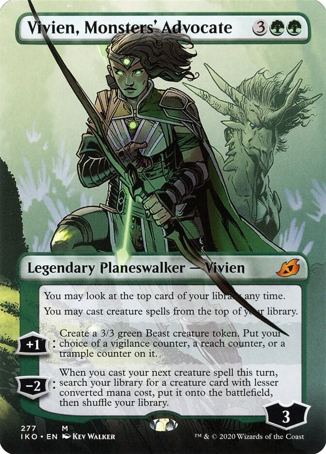 Vivien, Monsters' Advocate (Borderless) (277) [Ikoria: Lair of Behemoths] [Borderless]