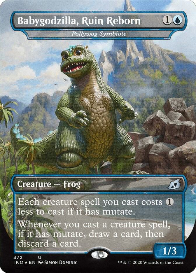 Babygodzilla, Ruin Reborn - Pollywog Symbiote (372) [Ikoria: Lair of Behemoths] [Borderless]