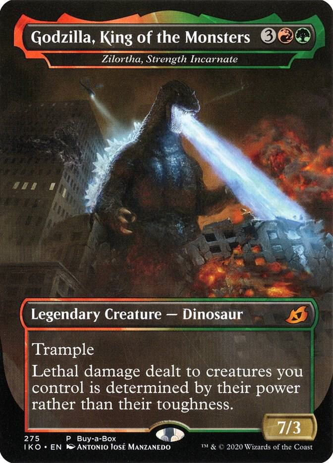 Godzilla, King of the Monsters - Zilortha, Strength Incarnate (275) [Buy-A-Box Promos] [Borderless]