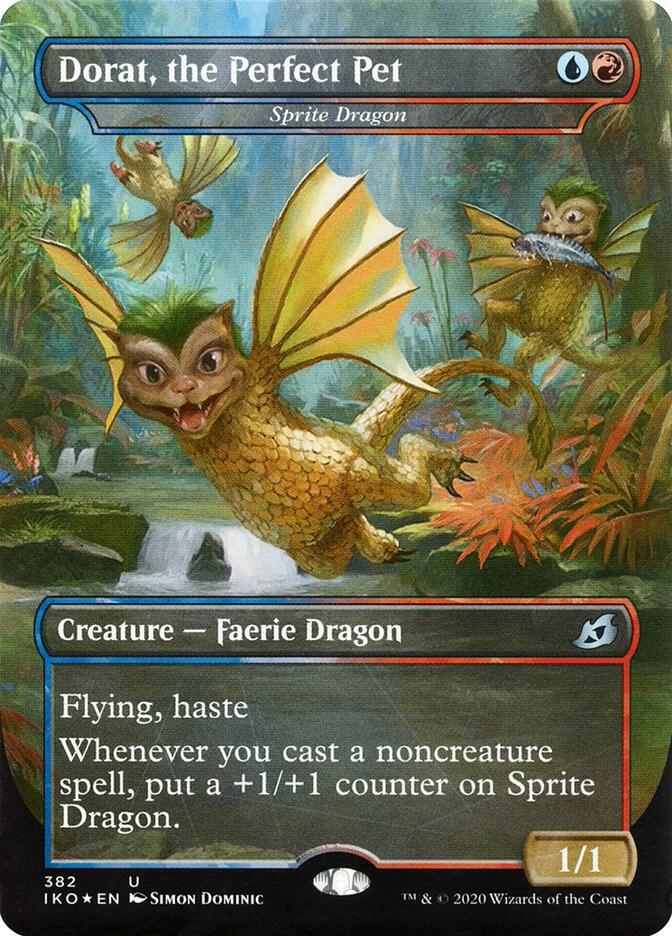 Dorat, the Perfect Pet - Sprite Dragon (382) [Ikoria: Lair of Behemoths] [Borderless]