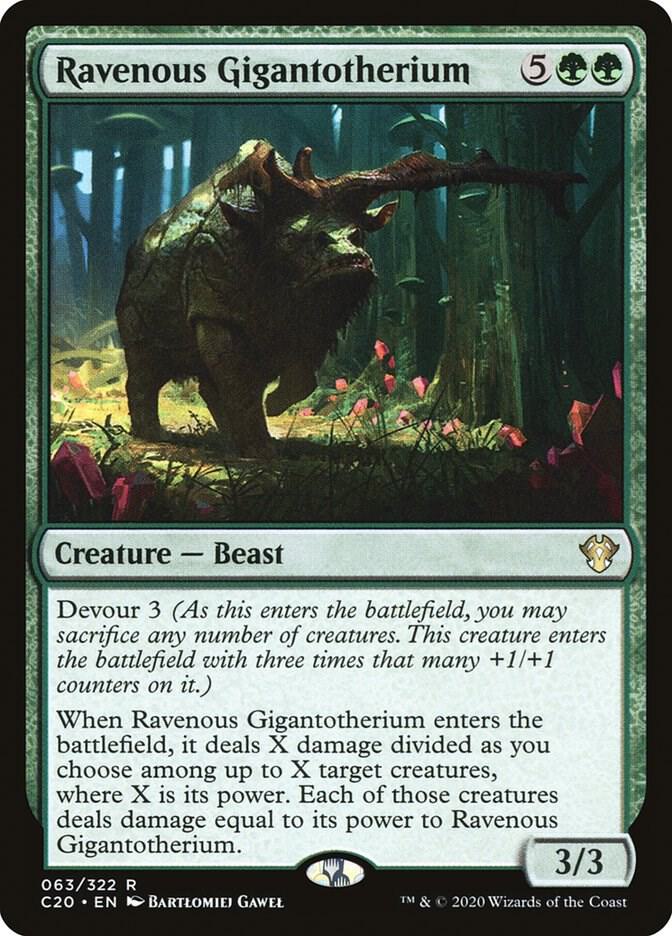 Ravenous Gigantotherium (63) [Commander 2020]