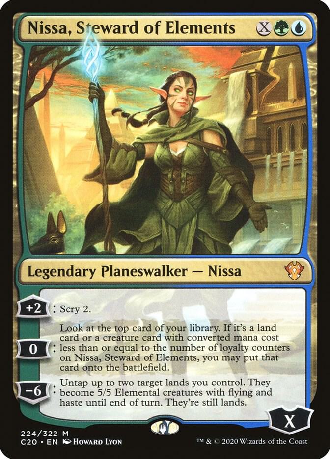 Nissa, Steward of Elements (224) [Commander 2020]
