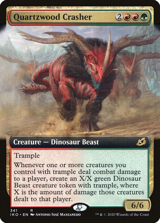 Quartzwood Crasher (Extended Art) (341) [Ikoria: Lair of Behemoths] [Extended Art]